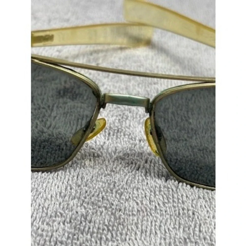 Vtg Cool-Ray Polaroid Sunglasses Unisex Gold Tone 76 Polarized Fair Patina